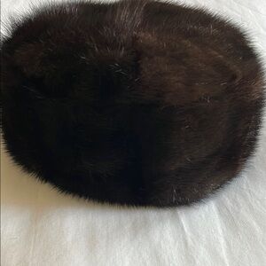 Vintage mink fur hat